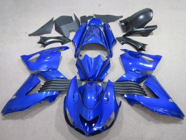 Bleu Carénages Moto Kawasaki ZX14R ZZR 1400 2006-2011