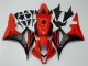 Noir Rouge Carrosserie Moto Honda CBR 600 RR 2007-2008 Noir Rouge Carrosserie Moto Honda CBR 600 RR 2007-2008