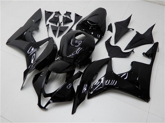 Noir Brillant Carénage Moto Honda CBR 600 RR 2007-2008 Noir Brillant Carénage Moto Honda CBR 600 RR 2007-2008