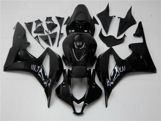 Noir Brillant Carénage Moto Honda CBR 600 RR 2007-2008 Noir Brillant Carénage Moto Honda CBR 600 RR 2007-2008