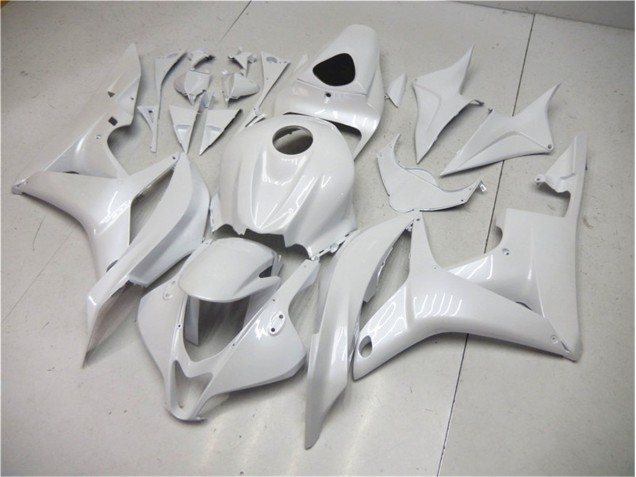 Blanc Nacré Carénages Moto Honda CBR 600 RR 2007-2008 Blanc Nacré Carénages Moto Honda CBR 600 RR 2007-2008