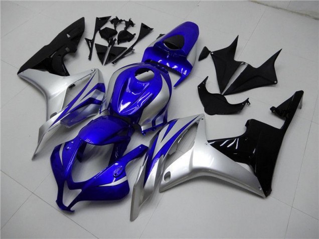 Bleu Argent Noir Carénage Moto Honda CBR 600 RR 2007-2008 Bleu Argent Noir Carénage Moto Honda CBR 600 RR 2007-2008