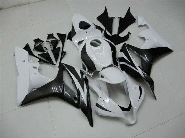 Blanc Noir Carénages Moto Honda CBR 600 RR 2007-2008 Blanc Noir Carénages Moto Honda CBR 600 RR 2007-2008