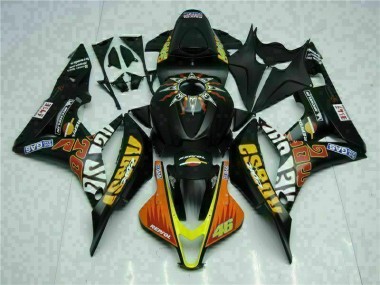 Noir Jaune Repsol 46 Carénage Moto Honda CBR 600 RR 2007-2008