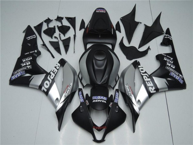 Argent Repsol Noir Carénage Moto Honda CBR 600 RR 2007-2008 Argent Repsol Noir Carénage Moto Honda CBR 600 RR 2007-2008