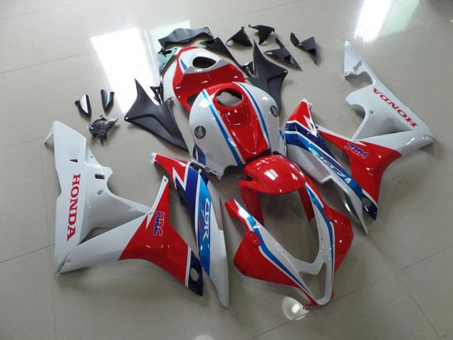 Blanc Rouge Bleu HRC Carénage Moto Honda CBR 600 RR 2007-2008 Blanc Rouge Bleu HRC Carénage Moto Honda CBR 600 RR 2007-2008