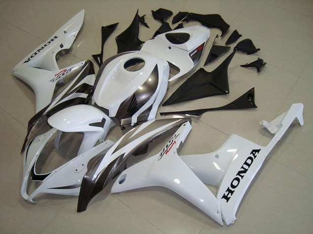 Blanc Argent Carénage Moto Honda CBR 600 RR 2007-2008 Blanc Argent Carénage Moto Honda CBR 600 RR 2007-2008