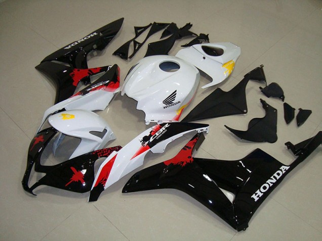 Blanc Noir Rouge Carénages Moto Honda CBR 600 RR 2007-2008 Blanc Noir Rouge Carénages Moto Honda CBR 600 RR 2007-2008