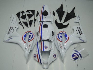 Blanc Carénages Moto Honda CBR 600 RR 2007-2008