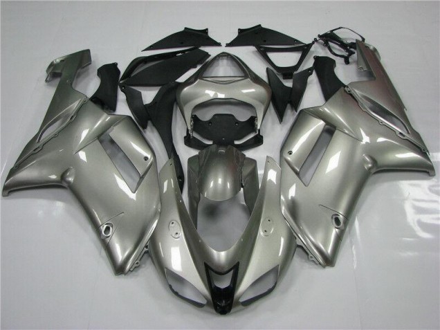Gris Carénage Moto Kawasaki ZX6R 2007-2008 Gris Carénage Moto Kawasaki ZX6R 2007-2008