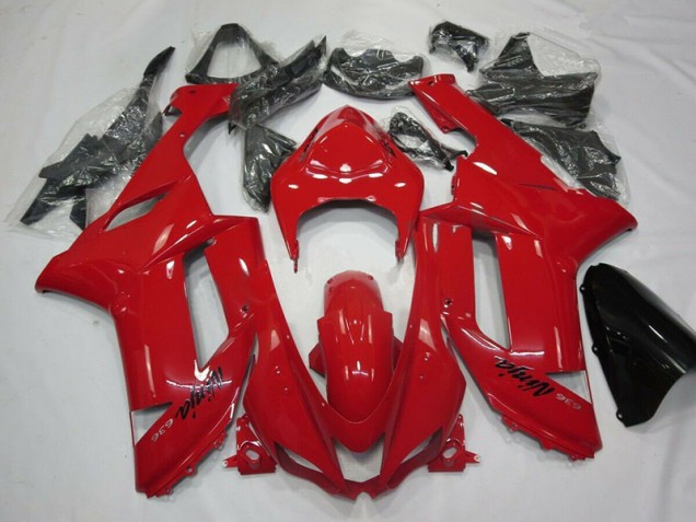Rouge Carénage Moto Kawasaki ZX6R 2007-2008 Rouge Carénage Moto Kawasaki ZX6R 2007-2008