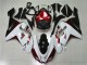 Blanc Noir Rouge Carénage Moto Kawasaki ZX6R 2007-2008 Blanc Noir Rouge Carénage Moto Kawasaki ZX6R 2007-2008