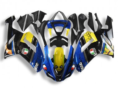 Bleu Requin Carénage Moto Kawasaki ZX6R 2007-2008