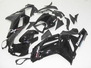 Noir Brillant Carénage Moto Kawasaki ZX6R 2007-2008