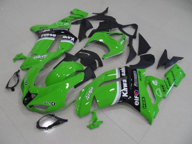 Vert Arrow Carénage Moto Kawasaki ZX6R 2007-2008 Vert Arrow Carénage Moto Kawasaki ZX6R 2007-2008