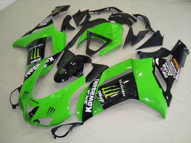 Monster Vert Carénage Moto Kawasaki ZX6R 2007-2008 Monster Vert Carénage Moto Kawasaki ZX6R 2007-2008