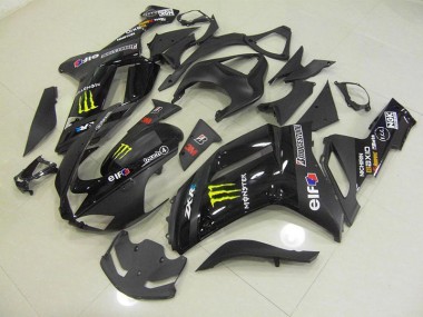Noir Monster Carénage Moto Kawasaki ZX6R 2007-2008