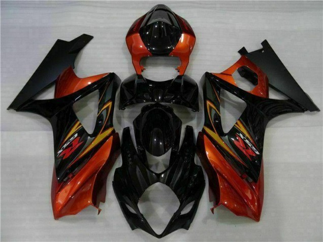 Noir Kit Carénages Motos Complet Suzuki GSXR 1000 K7 2007-2008 Noir Kit Carénages Motos Complet Suzuki GSXR 1000 K7 2007-2008