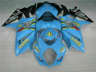 Bleu Carénages Moto Suzuki GSXR 1000 K7 2007-2008