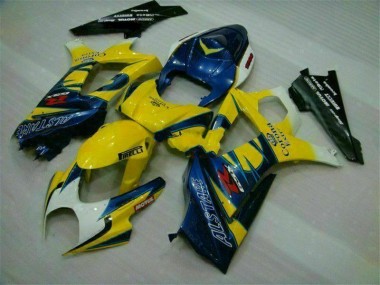 Jaune Carénages Moto Suzuki GSXR 1000 K7 2007-2008