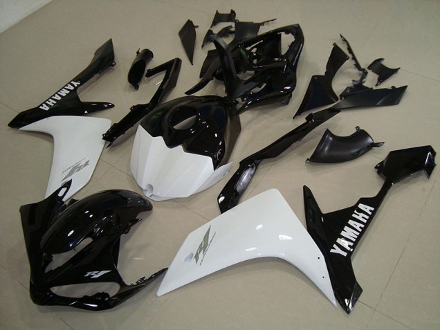 Noir Blanc Or Carénage Moto Yamaha R1 2007-2008