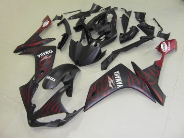 Matte Rouge Flamme Carénage Moto Yamaha R1 2007-2008