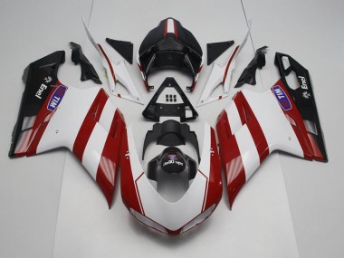 Generali avec No Logo Carénage Moto Ducati 848 1098 1198 2007-2014