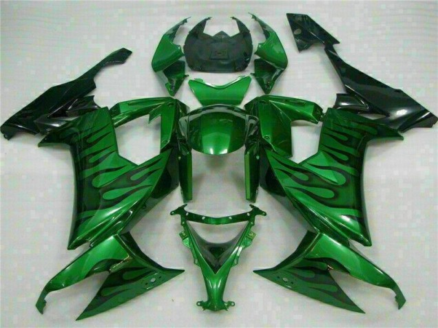 Vert Flamme Carénage Moto Kawasaki ZX10R 2008-2010 Vert Flamme Carénage Moto Kawasaki ZX10R 2008-2010