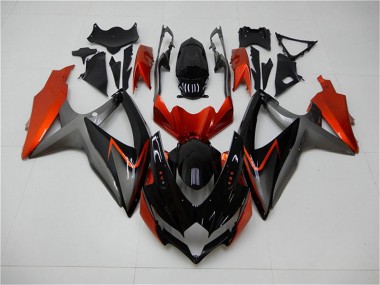 Noir Orange Gris Carénage Moto Suzuki GSXR 600 / 750 K8 2008-2010