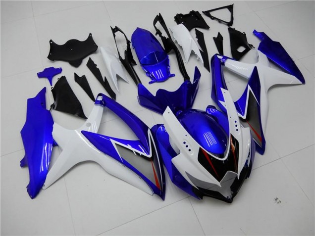 Blanc Bleu Carénage Moto Suzuki GSXR 600 / 750 K8 2008-2010