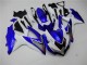 Blanc Bleu Carénage Moto Suzuki GSXR 600 / 750 K8 2008-2010