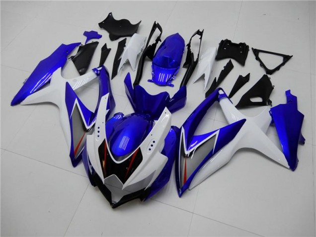 Blanc Bleu Carénage Moto Suzuki GSXR 600 / 750 K8 2008-2010