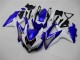 Blanc Bleu Carénage Moto Suzuki GSXR 600 / 750 K8 2008-2010