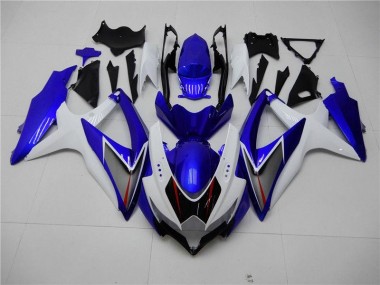 Blanc Bleu Carénage Moto Suzuki GSXR 600 / 750 K8 2008-2010