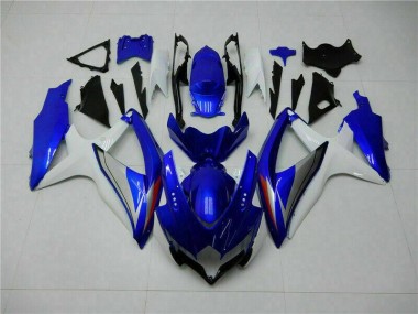 Bleu Blanc Carrosserie Moto Suzuki GSXR 600 / 750 K8 2008-2010