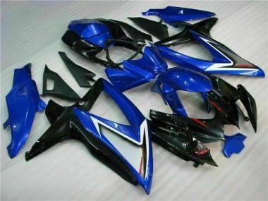 Bleu Noir Carénage Moto Suzuki GSXR 600 / 750 K8 2008-2010