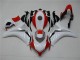 Blanc Rouge Carénage Moto Honda CBR 1000 RR 2008-2011 Blanc Rouge Carénage Moto Honda CBR 1000 RR 2008-2011