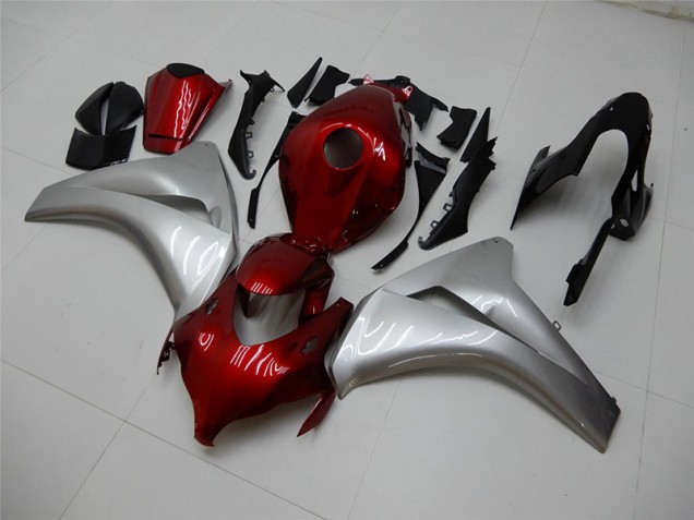 Rouge Argent Carénages Moto Honda CBR 1000 RR 2008-2011