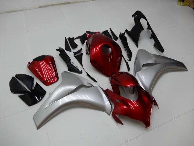 Rouge Argent Carénages Moto Honda CBR 1000 RR 2008-2011