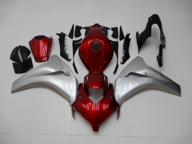 Rouge Argent Carénages Moto Honda CBR 1000 RR 2008-2011
