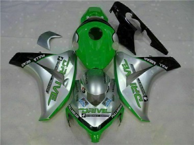Vert Argent Carénage Moto Honda CBR 1000 RR 2008-2011
