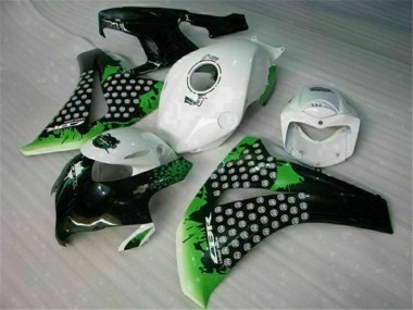 Vert Blanc Carénage Moto Honda CBR 1000 RR 2008-2011