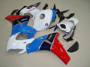 Blanc Bleu Rouge Carénage Moto Honda CBR 1000 RR 2008-2011