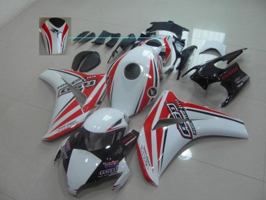 Blanc Rouge Rsd Carénage Moto Honda CBR 1000 RR 2008-2011
