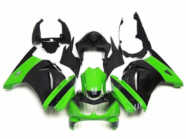 Vert Noir Carénages Moto Kawasaki EX250 2008-2012 Vert Noir Carénages Moto Kawasaki EX250 2008-2012