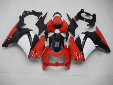 Rouge Noir Blanc Carénage Moto Kawasaki EX250 2008-2012