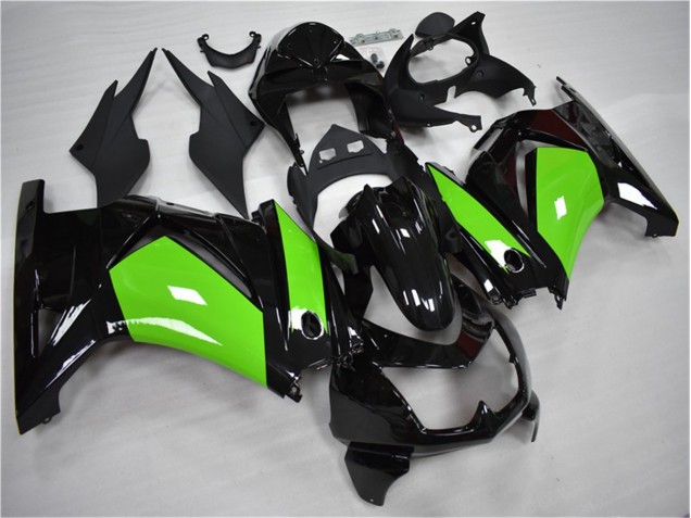 Noir Vert Carénages Moto Kawasaki EX250 2008-2012