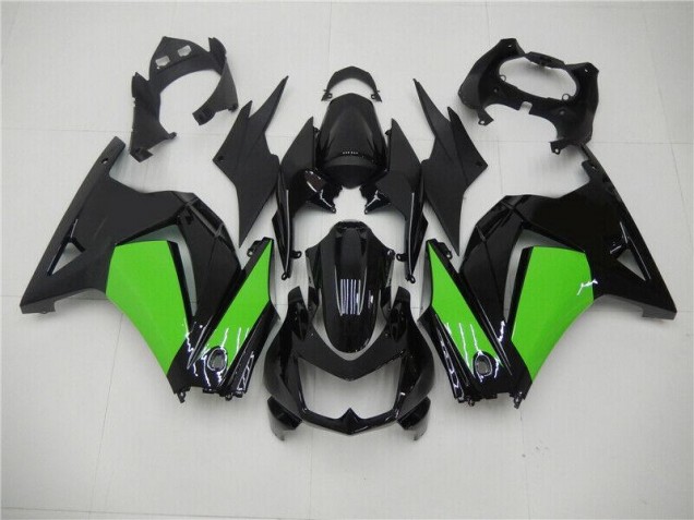 Noir Vert Carénages Moto Kawasaki EX250 2008-2012