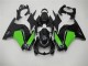 Noir Vert Carénages Moto Kawasaki EX250 2008-2012