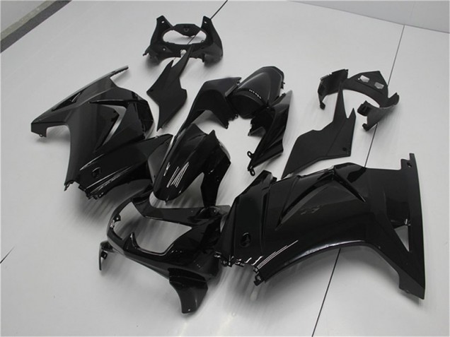 Noir Brillant Carénage Moto Kawasaki EX250 2008-2012